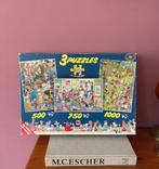 Jan van Haasteren puzzels 3 stuks - 500/750/1000, Ophalen of Verzenden, Meer dan 1500 stukjes, Gebruikt, Legpuzzel