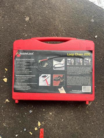 Doublelock kabel/ketting slot verzekering gekeurd 3 sleutels beschikbaar voor biedingen