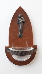 Vintage wijwaterbakje hout, Ophalen of Verzenden