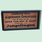 Set 3 religieuze lijsten met uitnodiging Algemeene Communie., Ophalen of Verzenden