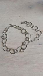 Zilveren Casa Set: Ketting & Armband, Verstelbaar, Ophalen of Verzenden, Zo goed als nieuw, Zilver