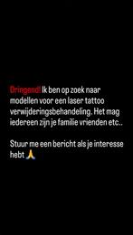tattou verwijderingsbehandeling, Eén persoon