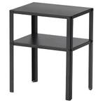 Zwart IKEA Knarrevik Nachtkastje, Minder dan 55 cm, Metaal of Aluminium, Vierkant, Zo goed als nieuw