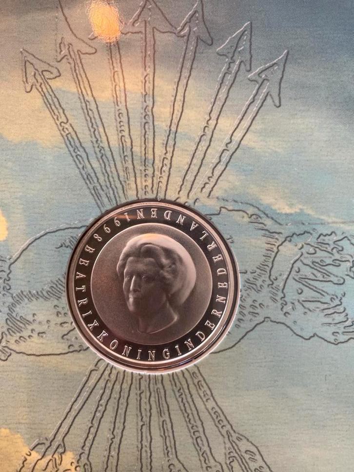 Zilveren 50 Gulden Munt - Beatrix 1999, Postzegels en Munten, Munten | Nederland, Losse munt, 50 gulden, Koningin Beatrix, Zilver