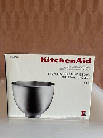 Nieuwe KitchenAid 3,3 L RVS mengkom – Model 5KSM35SSB beschikbaar voor biedingen