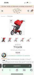 Bentley tricycle rood izgs 6 in 1, Fietsen en Brommers, Fietsen | Driewielers, Ophalen of Verzenden, Zo goed als nieuw