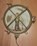 antieke vol koperen scheepslamp bulleye, Antiek en Kunst, Antiek | Lampen, Ophalen of Verzenden