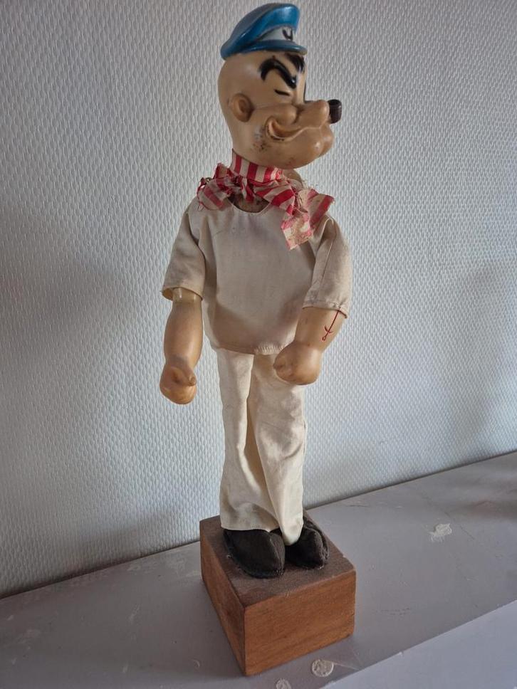 Vintage Popeye Figuur - Jaren '40/'50 - Origineel, Verzamelen, Beelden en Beeldjes, Gebruikt, Mens, Ophalen of Verzenden