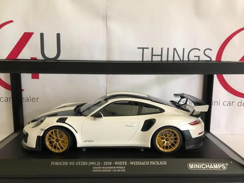 Minichamps 1:18 Porsche 911 (991 II) GT2 RS Weissach Package, Hobby en Vrije tijd, Modelauto's | 1:18, Nieuw, Auto, MiniChamps