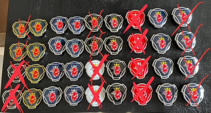 Scania B-keuze logos emblemen, Auto-onderdelen, Vrachtwagen-onderdelen, Scania, Nieuw, Ophalen of Verzenden