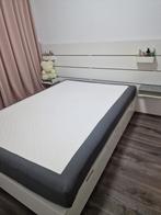 Ikea twijfeler bed inclusief matras en topper, Wit, Zo goed als nieuw, Twijfelaar, 200 cm