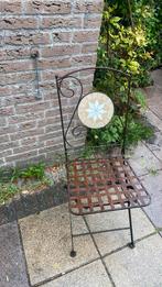 Tuindecoratie mosaiek stoeltje ijzer tuin decoratie mosaiek, Ophalen