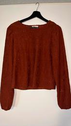 Rood bruine top dames Revelation L, Kleding | Dames, Tops, Maat 42/44 (L), Ophalen of Verzenden, Zo goed als nieuw, Lange mouw