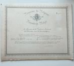 Oorkonde soldaat WO1, Ophalen of Verzenden, Landmacht, Nederland