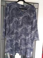 Blauw/Grijs Shirt - Maat 50 - Soepel Vallend, Ophalen of Verzenden, Zo goed als nieuw, Blauw, Blouse of Tuniek