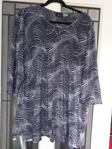 Blauw/Grijs Shirt - Maat 50 - Soepel Vallend beschikbaar voor biedingen
