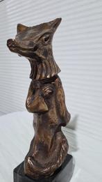 Bronzen beeld door Toon Janssens, Reinaert de Vos, 1984, Ophalen of Verzenden