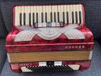 Hohner Verdi, Muziek en Instrumenten, Accordeons, Gebruikt, 96-bas, Hohner, Met riemen