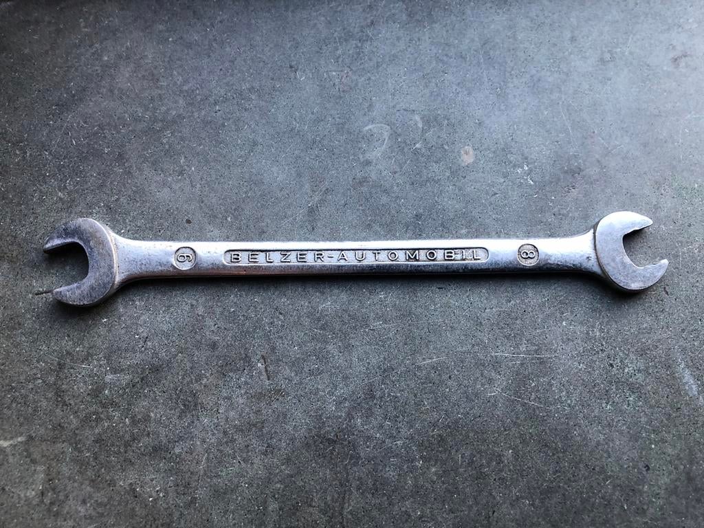 Belzer Automobil steeksleutel 8 mm - 9 mm Vanadium Extra, Ophalen of Verzenden, Gebruikt