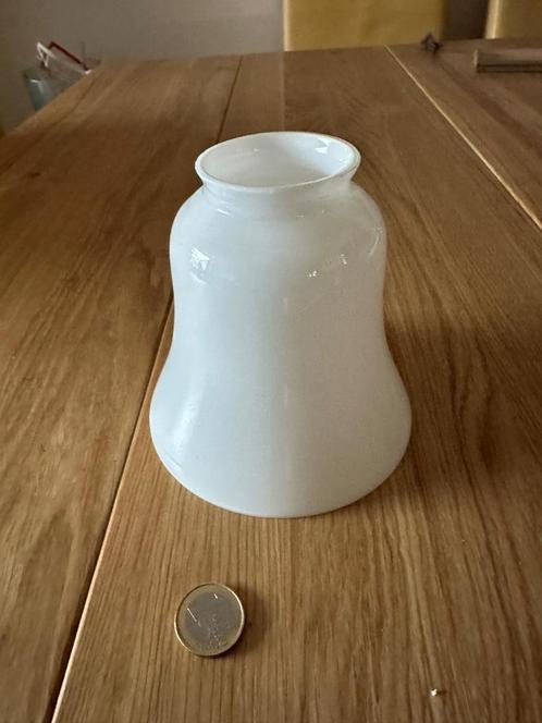 Melkglas lampenkapje voor plafond ventilator, Witgoed en Apparatuur, Ventilatoren, Gebruikt, Plafondventilator, Ophalen of Verzenden