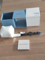 Nieuwe zwarte dameshorloge merk "Skagen", Ophalen of Verzenden, Nieuw, Staal, Overige merken