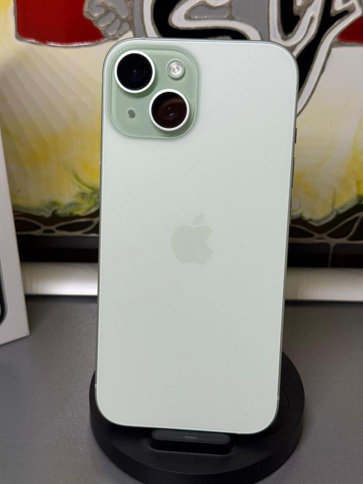 Apple iPhone 15 128GB Green Gebruikt, Telecommunicatie, Mobiele telefoons | Apple iPhone, Gebruikt, 128 GB, Zonder abonnement