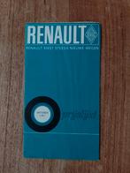 Renault prijslijst 1967...*** Superstaat****, Auto diversen, Handleidingen en Instructieboekjes, Ophalen of Verzenden