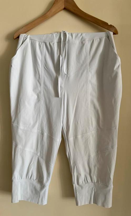 Witte capri Studio Anneloes (L), Kleding | Dames, Broeken en Pantalons, Gedragen, Maat 42/44 (L), Wit, Driekwart, Verzenden