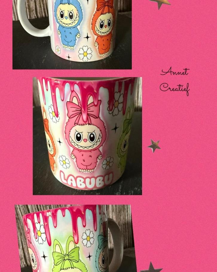 Labubu mok, Kinderen en Baby's, Kinderspulletjes, Nieuw, Ophalen of Verzenden