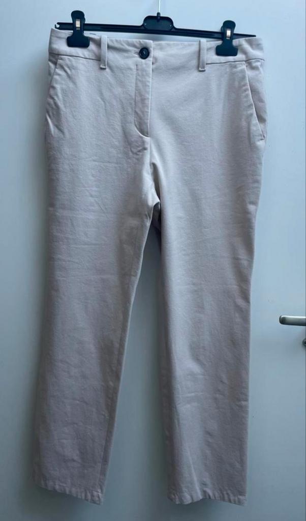 MarcCain fraaie pantalon iets cropped 4 (kleine 40), Kleding | Dames, Broeken en Pantalons, Zo goed als nieuw, Maat 38/40 (M)