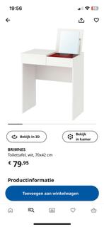 Make up tafel Brimnes IKEA, 50 tot 100 cm, Gebruikt, Ophalen