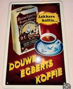 Douwe egberts emaille bordjes 2 stuks, Ophalen of Verzenden