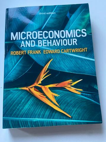 Microeconomics and Behaviour - Frank & Cartwright beschikbaar voor biedingen