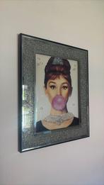Audrey Hepburn diamanten poster met lijst, Ophalen of Verzenden, Zo goed als nieuw, Foto of Poster