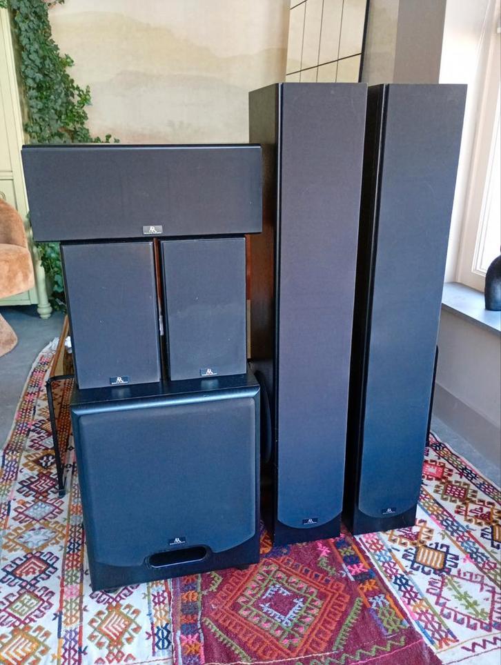 Acoustic Research surround speaker set, Audio, Tv en Foto, Luidsprekers, Gebruikt, Complete surroundset, 120 watt of meer, Overige merken