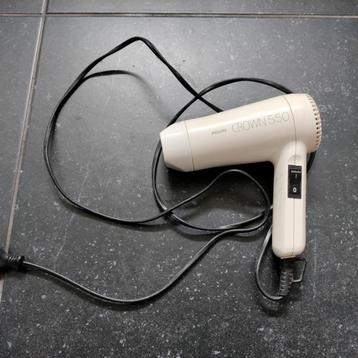 Föhn,haarföhn,haar,RETRO,1970,Wit,Philips,Wit,Crown,550 Watt beschikbaar voor biedingen