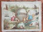 Antieke houten geografische puzzel Nederland, Europa 1855, Ophalen of Verzenden