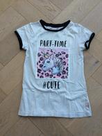 Leuk zomers shirt met unicorn of panda print 146/152 - zgan, Ophalen of Verzenden, Zo goed als nieuw, Meisje, Shirt of Longsleeve