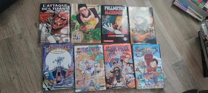 Franse Manga One Piece, Fullmetal Alchemist, Black clover, A, Boeken, Strips | Comics, Zo goed als nieuw, Meerdere comics, Japan (Manga)