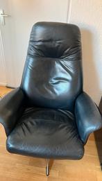 Leren draai lig Fauteuil, Ophalen, Zo goed als nieuw, 75 tot 100 cm, 50 tot 75 cm