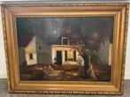 Groot schilderij van boerderij, Ophalen