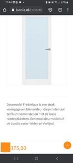 Nieuwe lundia deur opdek met glas, Doe-het-zelf en Verbouw, Deuren en Horren, Glas, Ophalen, Binnendeur