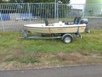 Therhi Fun 405 consolboot met trailer en 8pk Yamaha 4t, Watersport en Boten, Vis- en Consoleboten, Ophalen, Gebruikt, Buitenboordmotor