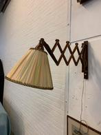 Lamp geweldige teakhouten schaarlamp jaren 60, Ophalen of Verzenden, Zo goed als nieuw