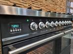 🔥Luxe Fornuis Boretti 100 cm antraciet + rvs 6 pit 2 ovens, Witgoed en Apparatuur, Fornuizen, 60 cm of meer, 5 kookzones of meer