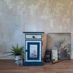 Nachtkastje nautische stijl, Ophalen of Verzenden, Zo goed als nieuw, Minder dan 45 cm