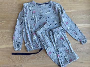 Grijze pyjama met poezen van Dream & Lunge mt. 152/158 beschikbaar voor biedingen