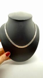 Z490 Prachtige zilveren Cuban chain link ketting, Sieraden, Tassen en Uiterlijk, Kettingen, Ophalen of Verzenden, X, Zilver, Zilver