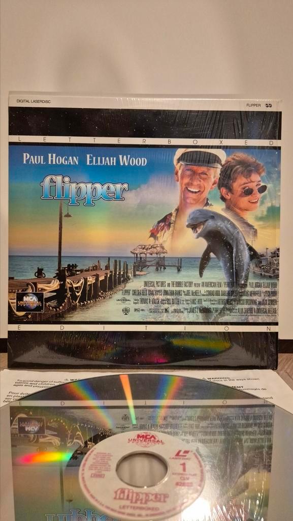 Flipper Laserdisc, Verzamelen, Film en Tv, Zo goed als nieuw, Film, Gebruiksvoorwerp, Ophalen of Verzenden