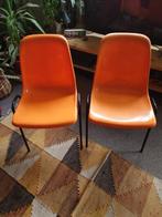 Oranje stapelbare stoelen, Gutezeichen. Polak Orly, Huis en Inrichting, Ophalen, Kunststof, Gebruikt, Twee